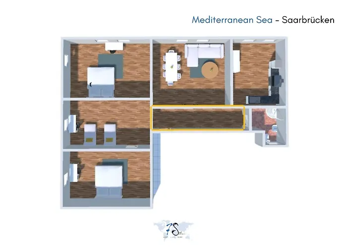 Luxury-Apartment - City Center : 8 Guests : Netflix
