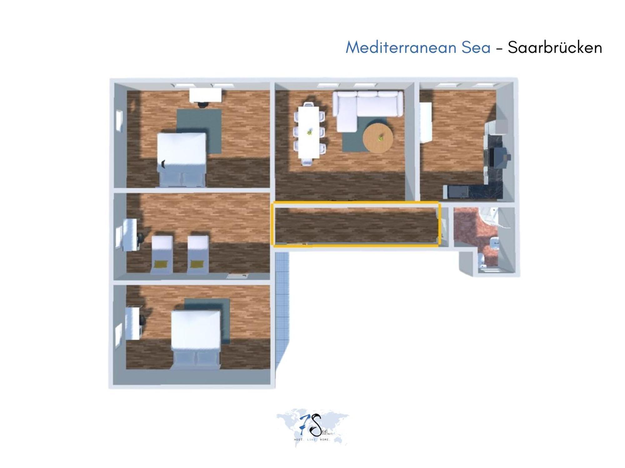 Luxury-apartment - Center : 8 Guests : Netflix Saarbrücken